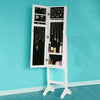 Standing Jewelry Armoire Cabinet With Mirror - Aroflit