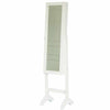 Standing Jewelry Armoire Cabinet With Mirror - Aroflit