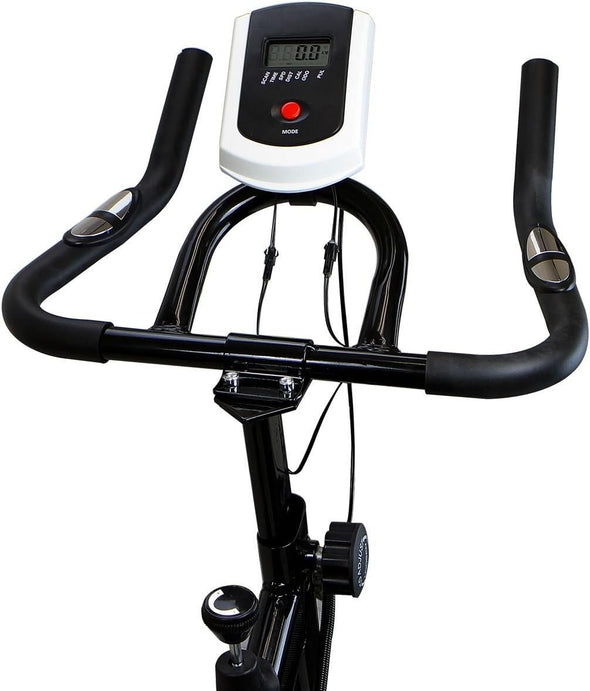 Stationary Indoor Fitness Bike – Adjustable Resistance & LCD Display - Aroflit