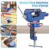 Sturdy Cast Iron Bench Vice with 360° Swivel Base - Aroflit