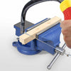Sturdy Cast Iron Bench Vice with 360° Swivel Base - Aroflit