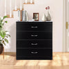 Stylish 4 - Drawer Chest Dresser for Compact Spaces, Black or White - Aroflit