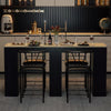 Stylish Bar Table Set for 2 | Compact Design, Storage Shelves, Padded - Aroflit