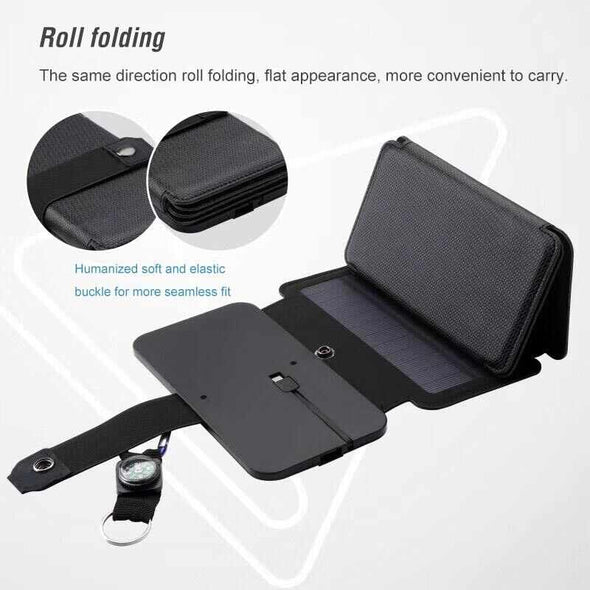 SunBeam™ Portable Solar Panel Outdoor Camping Mobile Phone Charger - Aroflit