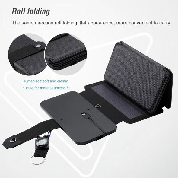 SunBeam™ Portable Solar Panel Outdoor Camping Mobile Phone Charger - Aroflit
