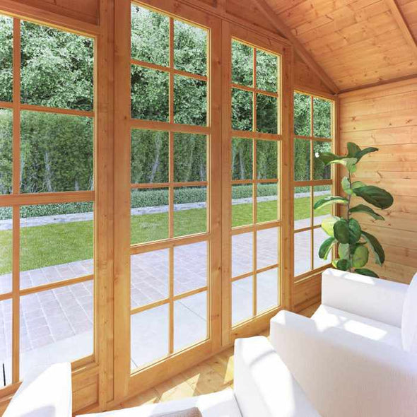 SunHouse™ Wooden Summerhouse – Garden Office Room - Aroflit