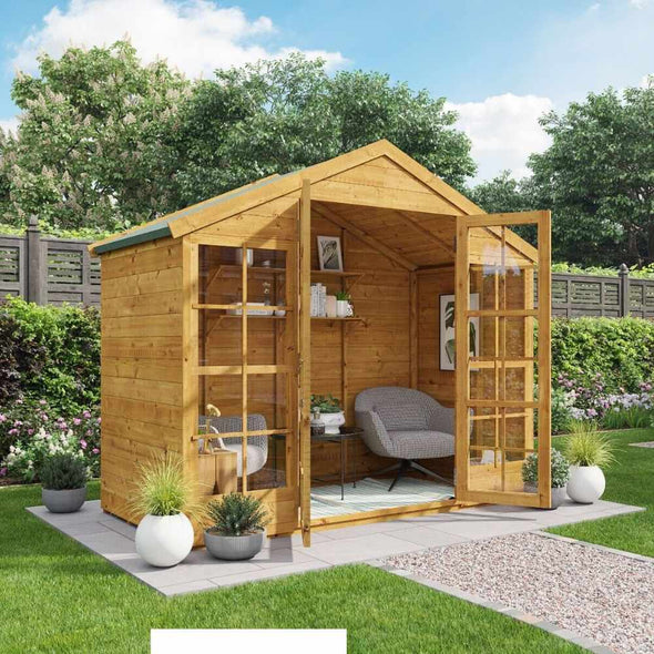 SunHouse™ Wooden Summerhouse – Garden Office Room - Aroflit