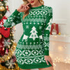 Suzi™ Green Christmas Sweater Long Sleeve for Women - Aroflit