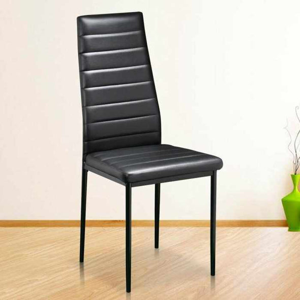 Tablor™ Black Dining Table Set With 6 Chairs - Aroflit