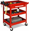 Three Tier Rolling Wheeled Utility Tool Cart Storage - Aroflit