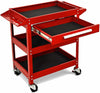 Three Tier Rolling Wheeled Utility Tool Cart Storage - Aroflit