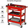 Three Tier Rolling Wheeled Utility Tool Cart Storage - Aroflit