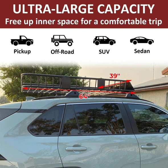 Thule Cargo Rack, Adjustable Roof Storage, 250 lbs Capacity - Aroflit