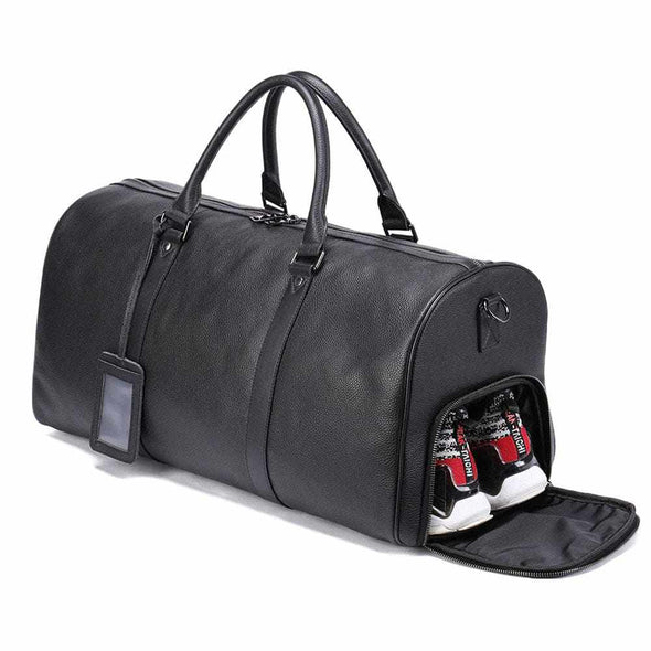 Toledo™ Leather Weekender Bag (Handmade in Morocco) - Aroflit