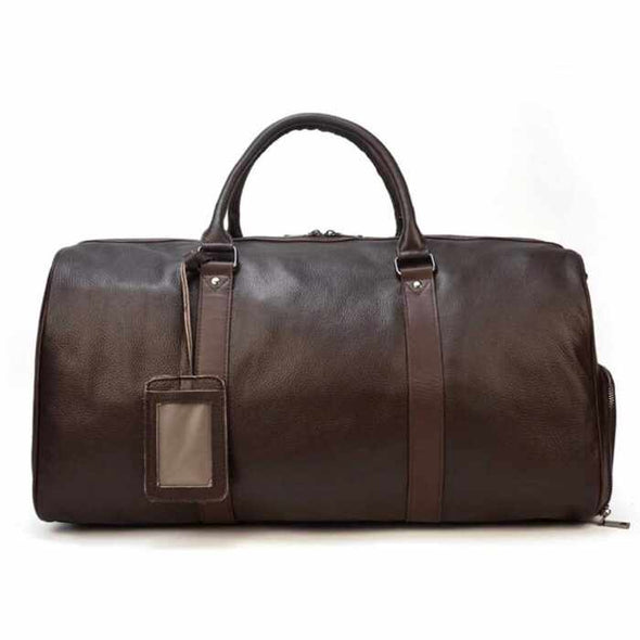 Toledo™ Leather Weekender Bag (Handmade in Morocco) - Aroflit