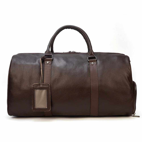 Toledo™ Leather Weekender Bag (Handmade in Morocco) - Aroflit
