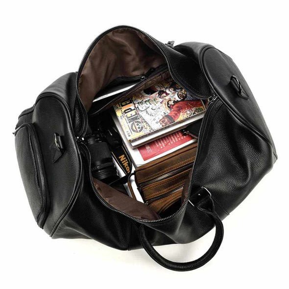 Toledo™ Leather Weekender Bag (Handmade in Morocco) - Aroflit