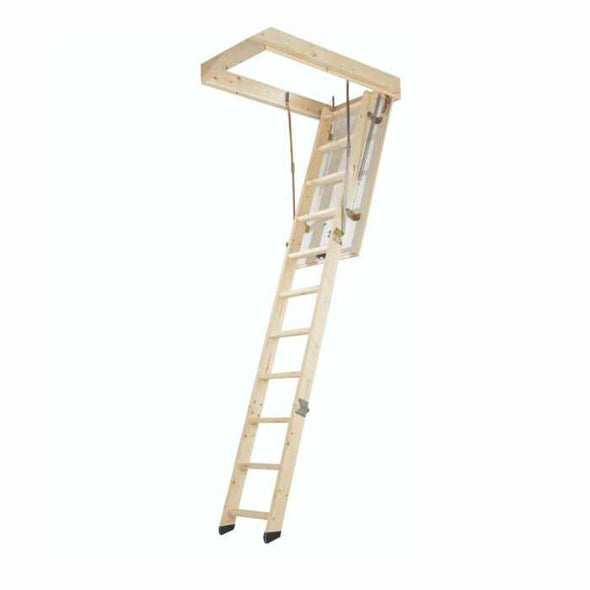 Toptier™ Folding Wooden Timber Loft ladder - Aroflit
