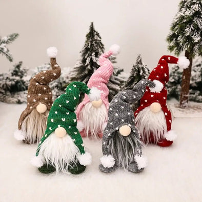TreeDoll™ 5 Set Christmas Woodsman White Beard Faceless Doll - Aroflit