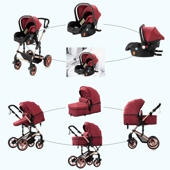 Trolia™ – Baby Pram 3 In 1 - Aroflit