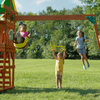 Tucson Cedar Wooden Swing Set – Kids Outdoor Playground with Slide - Aroflit