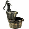 Two - Tier Barrel Water Fountain Garden Pump Cascade - Aroflit