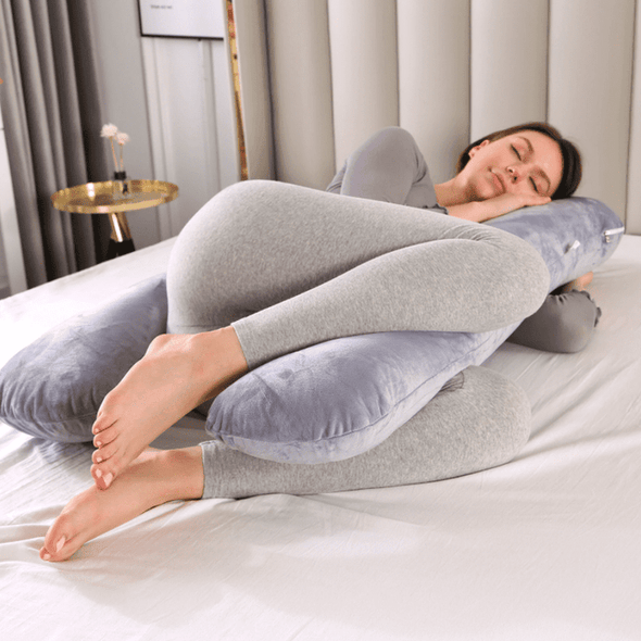 U - Shaped Pregnancy Stomach Sleepers Body Pillow - Aroflit