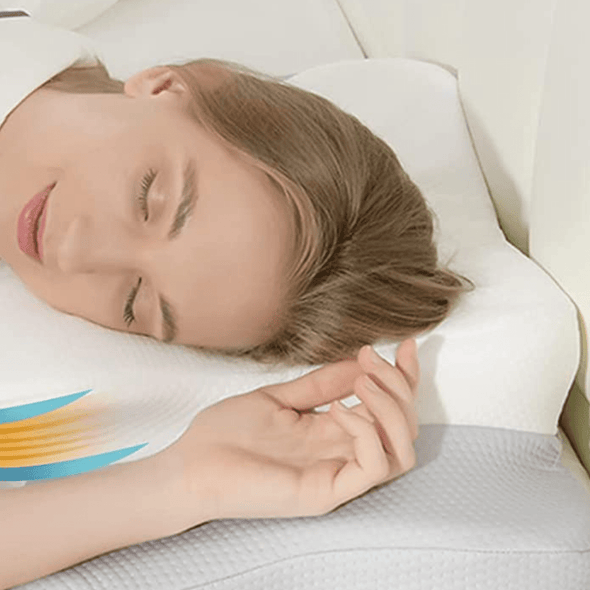 Ultra Ergonomic Memory Foam Neck Support Pillow for Neck Pain Relief - Aroflit