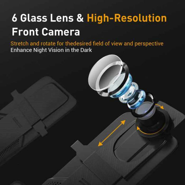 Universal 12″ 4K Mirror Dash Cam for Cars – Rearview Driving Recorder - Aroflit