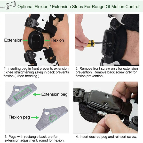 Unloader Knee Brace, Adjustable Varus/Valgus Correction & Pain Relief - Aroflit