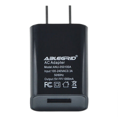 US Plug 5V 1A USB Port Wall Charger 5 Volt 1 Amp AC - DC Power Adapter Converter - Aroflit