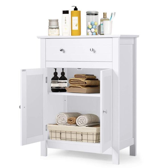 Versatile Bathroom Storage Cabinet Floor Standing with Shelves - Aroflit