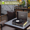 Vintage Suitcase Vinyl Turntable with Bluetooth & Digital Conversion - Aroflit