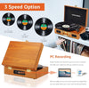 Vintage Suitcase Vinyl Turntable with Bluetooth & Digital Conversion - Aroflit