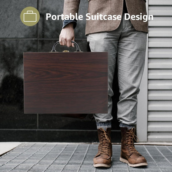 Vintage Suitcase Vinyl Turntable with Bluetooth & Digital Conversion - Aroflit