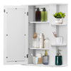 Wall Mounted Bathroom Cabinet with Mirror, Stylish Storage & Modern - Aroflit
