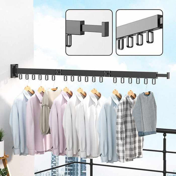 Wall Mounted Clothes Drying Rack - Aroflit