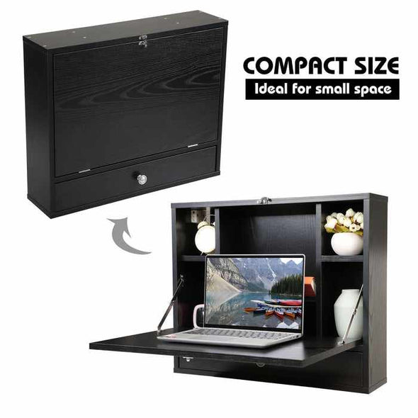 Wall Mounted Floating Folding Table Desk - Aroflit