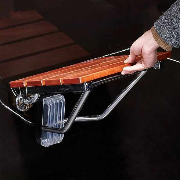 Wall Mounted Folding Shower Chair Bench Seat - Aroflit