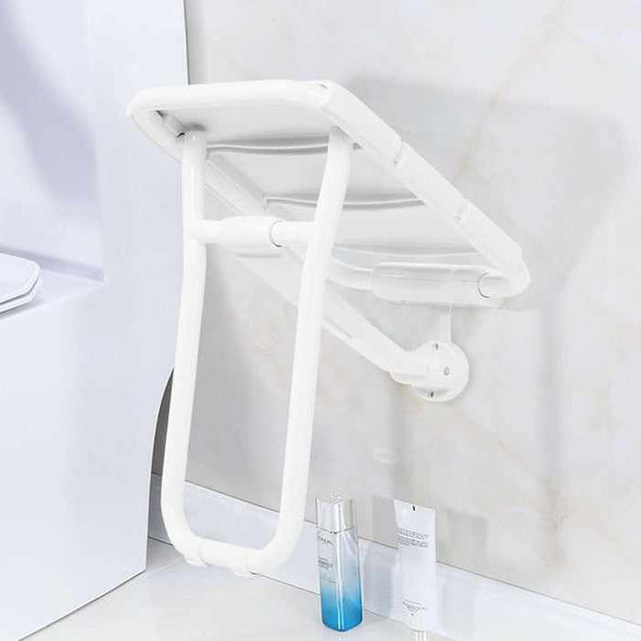 Wall Mounted Folding Shower Chair Bench Seat - Aroflit