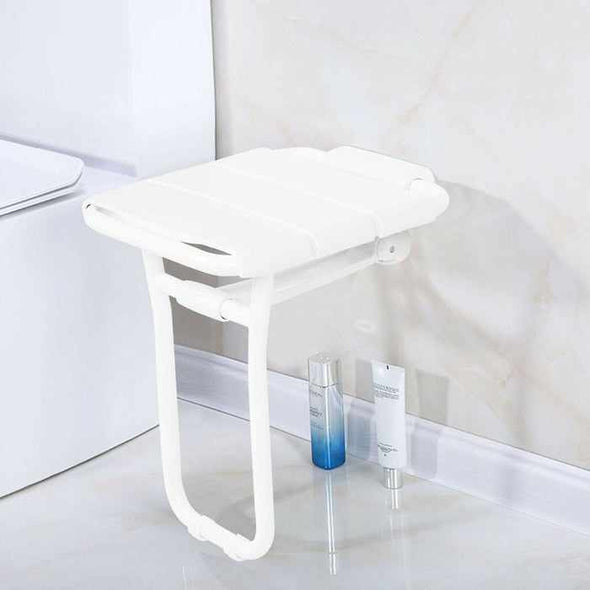 Wall Mounted Folding Shower Chair Bench Seat - Aroflit