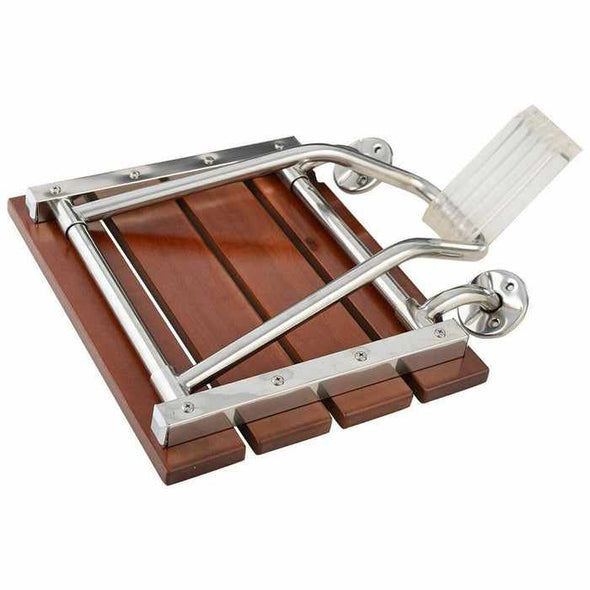Wall Mounted Folding Shower Chair Bench Seat - Aroflit