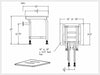 Wall Mounted Folding Shower Chair Bench Seat - Aroflit