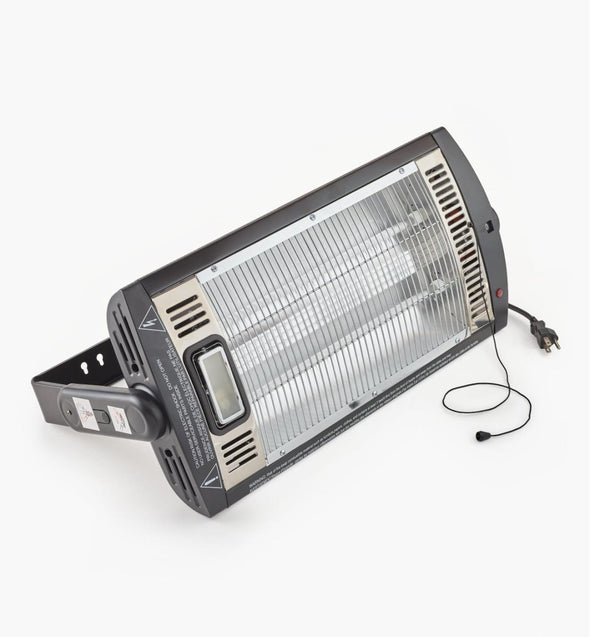 Wall - Mounted Outdoor Electric Infrared Patio Heater, 1500W Radiant - Aroflit
