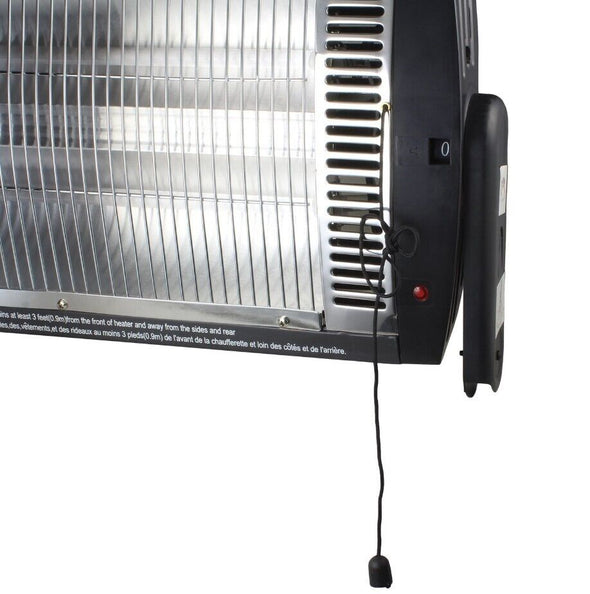 Wall - Mounted Outdoor Electric Infrared Patio Heater, 1500W Radiant - Aroflit