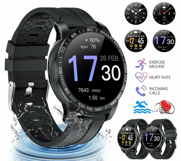 Waterproof Smart Watch with Heart Rate Monitor, Fitness Tracker - Aroflit