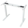 White FlexiDesk Electric Standing Desk Adjustable Height w/ Memory Control - Aroflit