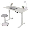 White FlexiDesk Electric Standing Desk Adjustable Height w/ Memory Control - Aroflit