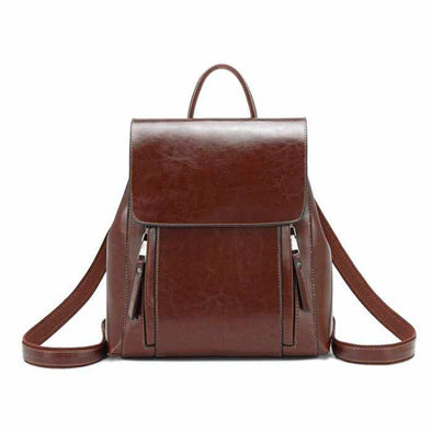 Women’s leather backpack - Aroflit