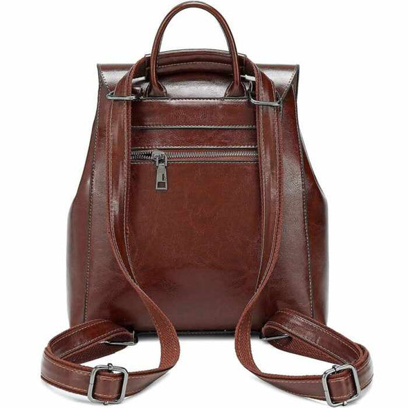 Women’s leather backpack - Aroflit